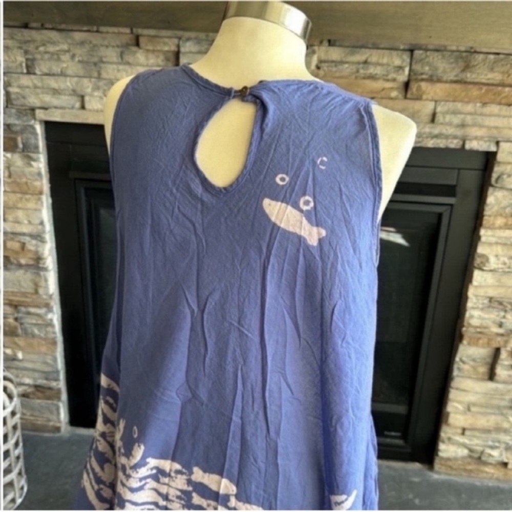 Sleeveless Scoop of Fish Scoop Neck Sundress - Picture 5 of 11